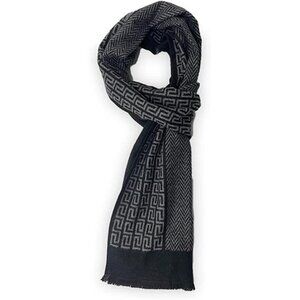 Men's Winter and Autumn Warm Long Fashion Scarf, Soft and Light Neckwear